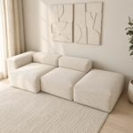 Nube Low-Profile 3-Piece Modular Lounge Sectional Sofa