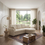 Elena Curved-Chaise Storage Sleeper Sectional