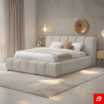 Sienna Vertical Channel-Tufted Upholstered Platform Bed