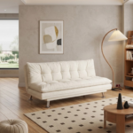 Callan Tufted Armless Convertible Storage Futon Sofa Bed
