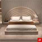 Solstice Arc Concentric Upholstered Luxury Platform Bed