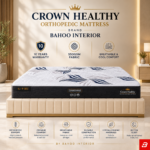 Bahoo Crown Healthy Orthopedic Mattress  – 550 GSM Fabric | 7-Year Warranty UAE
