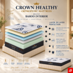 Bahoo Crown Healthy Orthopedic Mattress  – 550 GSM Fabric | 7-Year Warranty UAE - Image 3