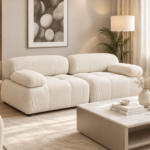 Haven Modular Block 2-Seater Sofa in Light Oatmeal Linen