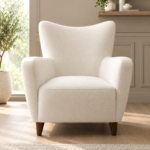 Valen Sculptural Wingback Bouclé Lounge Chair