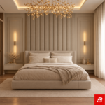 Sovereign Vertical Wall-Panel Upholstered Luxury Bed
