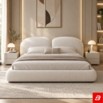 Luna Dual-Arched Upholstered Platform Bed