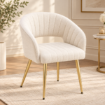 Lysandra Channel-Tufted Velvet Accent Chair