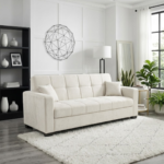 Kensley Grid-Tufted Convertible Storage Sofa Bed