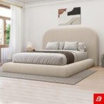 Halo Tall Arched Upholstered Platform Bed